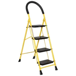 FLIPZON Halo Foldable 4 Step Wobble-Free Skid-Free Steps Durable Safety Ladder for Home 