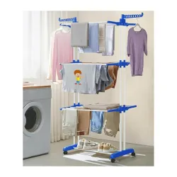 FLIPZON Premium 3 Layer Clothes Drying Stand with Wheels