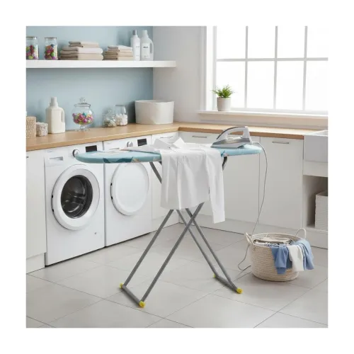 Image of FLIPZON Premium Wooden 13 \' Unique Ironing Board with Heatproof Iron Holder | Foldable & Height Adjustable, Sturdy Fram
