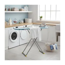 FLIPZON Premium Wooden 13 \ Unique Ironing Board with Heatproof Iron Holder | Foldable & Height Adjustable, Sturdy Fram