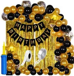 FLIPZONE Happy Birthday Decoration kit Combo - 61 Pcs