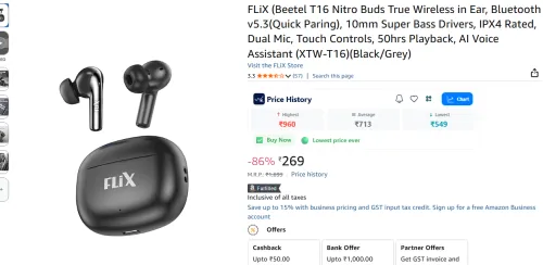 Image of FLiX (Beetel T16 Nitro Buds