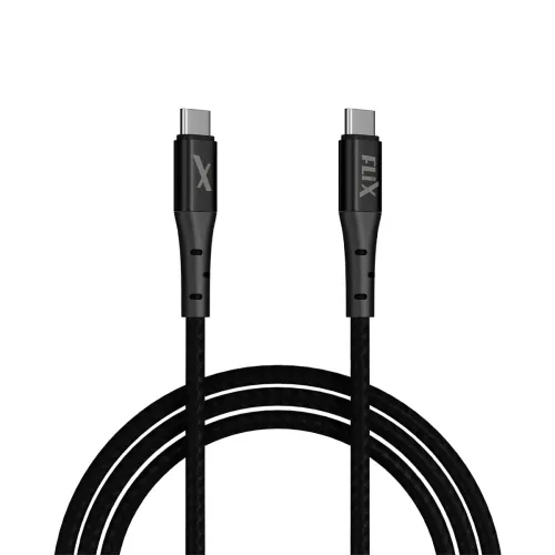 Image of FLiX Rush 160 Type-C to C Cable – 60W, 1M, Black