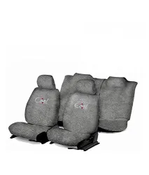 Flomaster Towelmate Seat Cover for Maruti Alto (Set of 3, Grey) (WV0013592)