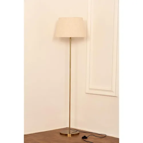 Image of Floor Lamp LED, Incandescent Standing Modern Antique Brass