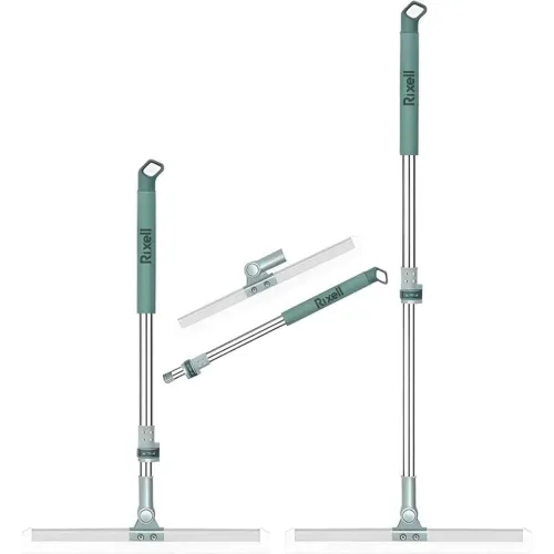 Image of Floor Squeegee, 50-Inch Rotating Handle, 180-Degree Swivel Head