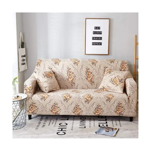Image of Universal Floral Stretch Sofa Cover Triple Seater Elastic