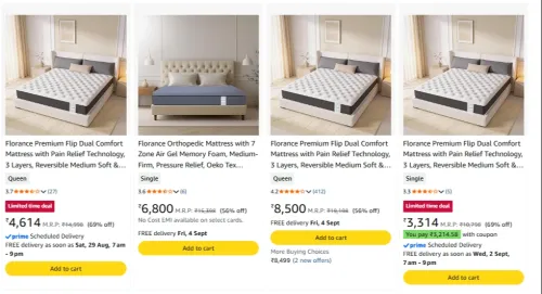 Image of Florance Orthopedic Mattress Starting @₹3314 