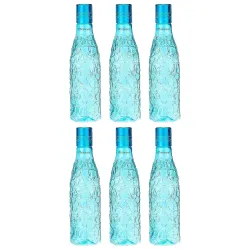 Floraware 1L Fridge Water Bottle Set, Pack of 6, Blue