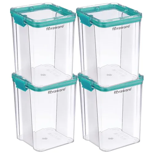 Image of Floraware Airtight Plastic Storage Containers Set 4