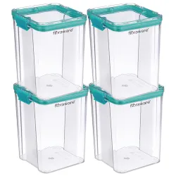 Floraware Airtight Plastic Storage Containers Set 4