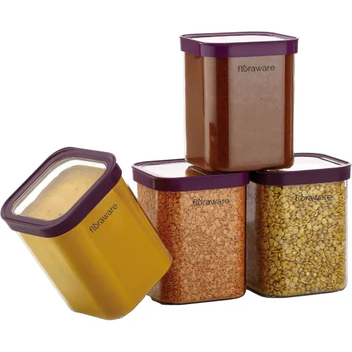 Image of Floraware Airtight Storage Jar Set (4)