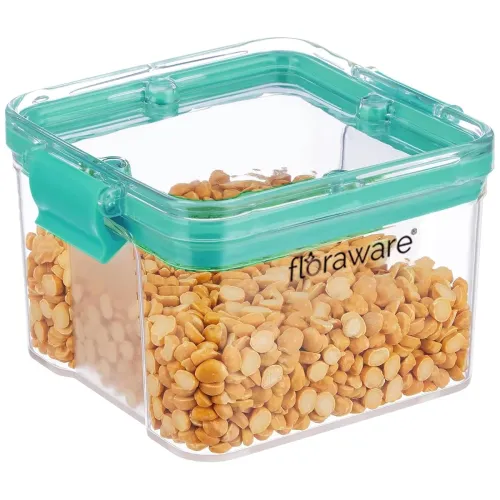 Image of Floraware Food Safe Plastic Multiuse Square Lock & Lock Airtight Container,Multipurpose Jar, Grocery Container 