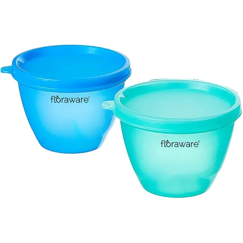 Image of Floraware Round Containers- 500 ml 2 Pieces