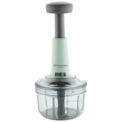 Floraware Round Food Chopper Steel Large Manual Hand-Press Vegetable Chopper