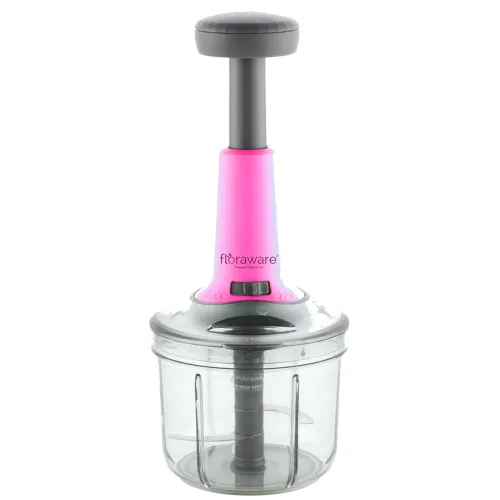 Image of Floraware Round Food Hand-Press Vegetable Chopper 