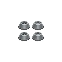 Floraware Washer Dryer Anti Vibration Pads, Refrigerator Stand, Washing Machine Stand, Fridge Stand & Furniture Base Stand (Pack of 4) (Round Grey)