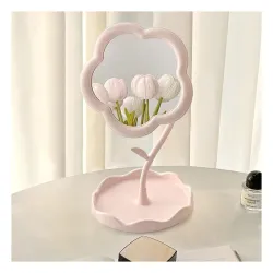 Flower-Shaped Makeup Mirror