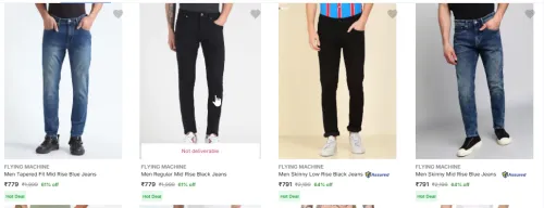 Image of Flying machine mens jeans upto 60% discount 