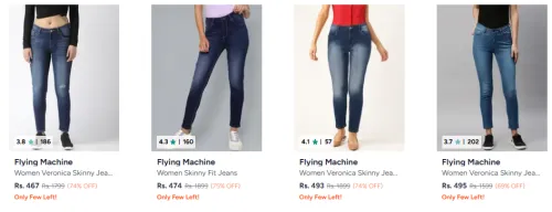 Image of Flying Machine Women Jeans Starting @ ₹467