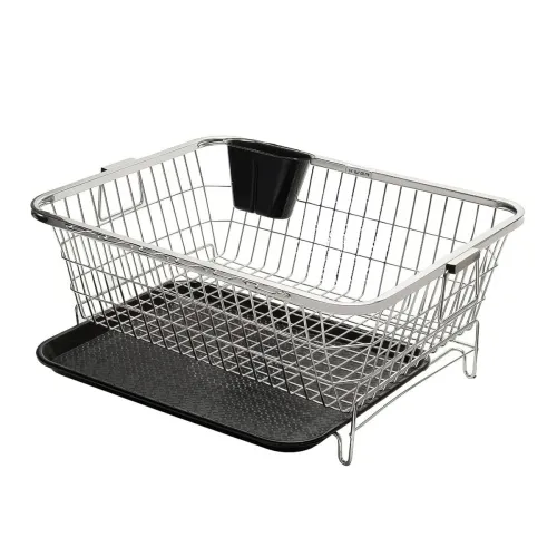 Image of flymore Stainless Steel Dish Drainer Kitchen Rack 