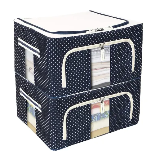 Image of FLYNGO Foldable Steel Clothes Storage Box 