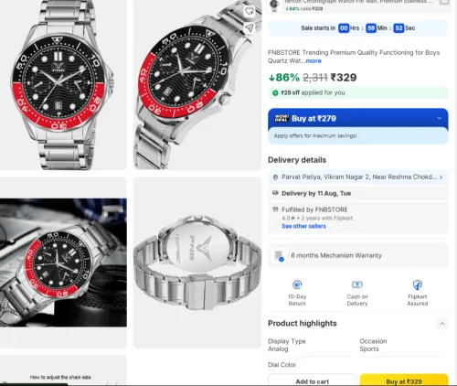 Image of FNBSTORE Men's Analog Quartz Watch