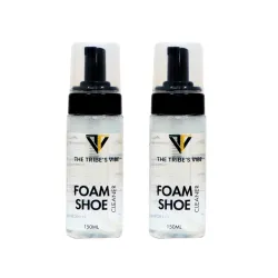 2x Foam Shoe Cleaner – Sneaker & Sports Shoe Cleaner for White Shoes, Leather, Suede & Nubuck | No-Water Foam Cleaning S