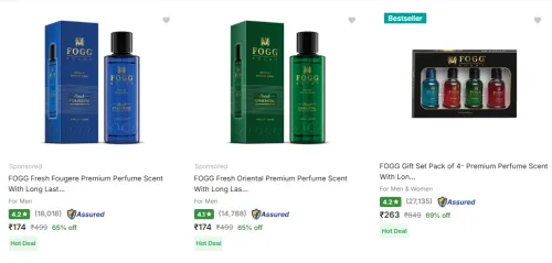 Image of Fogg Eau De Parfume Minimum 60% Discount