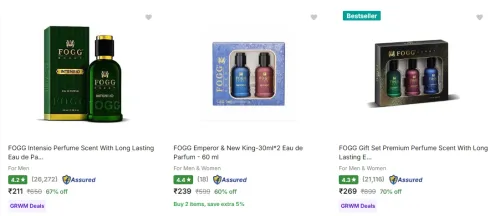 Image of Fogg Eau De Parfum upto 70% Discount