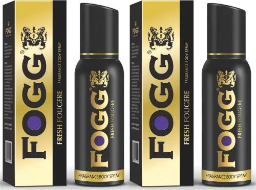 Image of FOGG Fresh Gold Fougere Deodorant With Long Lasting Perfume Body Spray - For Men (240 ml, Pack of 2)