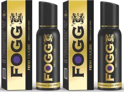 FOGG Fresh Gold Fougere Deodorant With Long Lasting Perfume Body Spray - For Men (240 ml, Pack of 2)