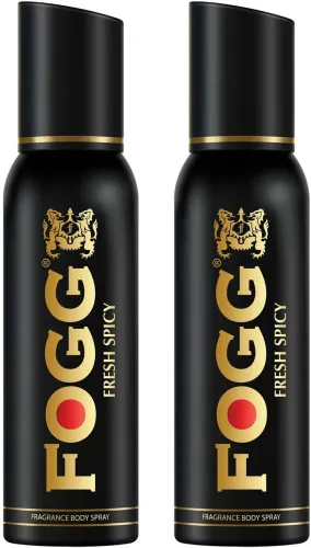 Image of FOGG Fresh Spicy Premium No Gas Body Spray - For Men  (240 ml, Pack of 2)