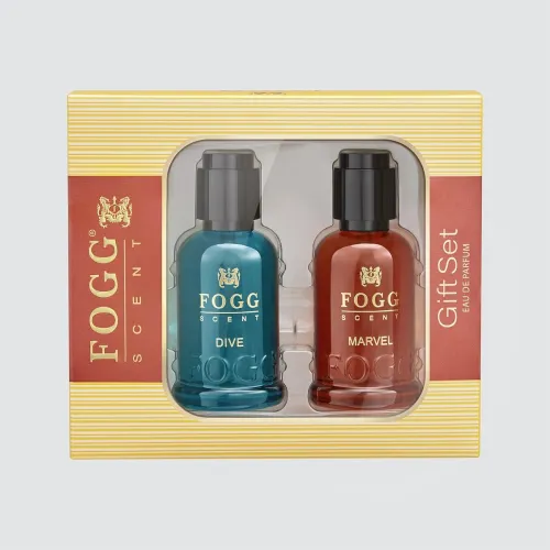 Image of Fogg Luxury EAU DE Parfum Gift Set, Pack of 2 (2 * 30ml) | Dive & Marvel Premium Fragrance Gift Set | Perfume for Men an