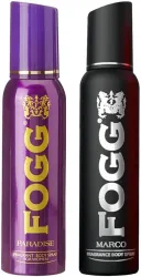 FOGG Marco & Paradise Deodorant With Long Lasting Perfume Body Spray - For Men & Women (300 ml, Pack of 2)