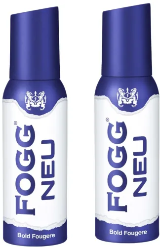 Image of FOGG Neu Bold Fougere Deodorant With Long Lasting with With Long Lasting Perfume Body Spray - For Men (240 ml, Pack of