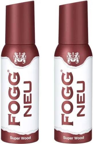 Image of FOGG Neu Super Wood Deodorant With Long Lasting with With Long Lasting Perfume Body Spray - For Men (240 ml, Pack of 2