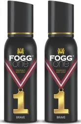 FOGG One Brave Deodorant With Long Lasting Perfume Body Spray - For Men & Women (240 ml, Pack of 2)