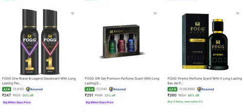 Image of Fogg Perfume And Deodorant Upto 72% Discount