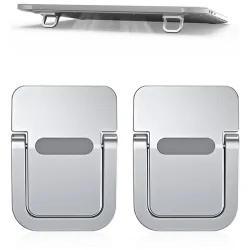 Foldable Alloy Steel Laptop Stand Set of 2 with Invisible Keyboard Elevation