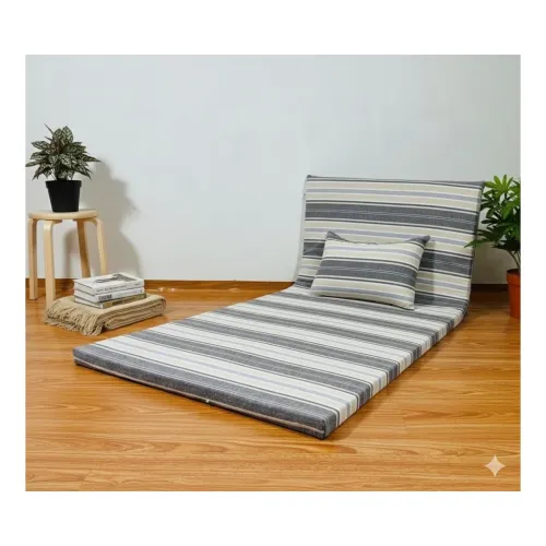 Image of Foldable Mattress Queen Bed Size 5 x 6 Feet | Soft Foam Folding Floor Sleeping Mattress with 1 Filled Pillow for Travel