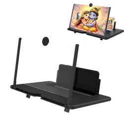 Foldable Phone Stand and Screen Amplifier Phone Screen Magnifier, Foldable Stand and Screen Amplifier, Clear Mobile Screen Magnifier for Watching Videos and Reading Text