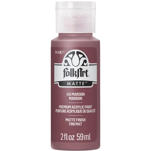 Image of FolkArt Acrylic Paint in Assorted Colors (2 oz), 415, Maroon