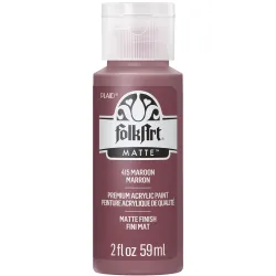 FolkArt Acrylic Paint in Assorted Colors (2 oz), 415, Maroon