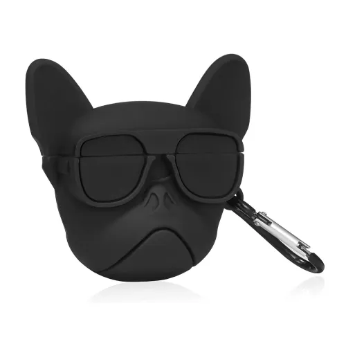 Image of FOLX AirPods Pro Silicone Case (Black Dog)