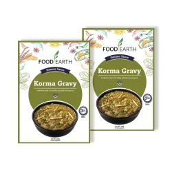 Food Earth Korma Gravy | Rich & Creamy Indian Curry Sauce with Cashew & Makhana