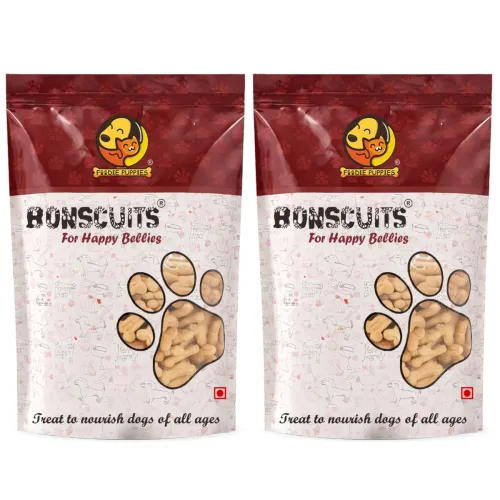 Image of FOODIE PUPPIES CHICKEN FLAVOUR DOG BISCUITS 2KG BONE SHAPED