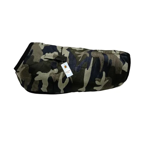 Image of Foodie Puppies Dog Jacket for Winter (Army Print, 16 Inch) 