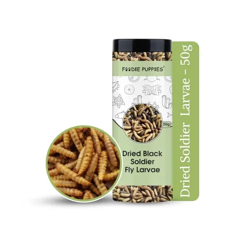 Image of Foodie Puppies Dried Black Soldier Fly Larvae 50gm 