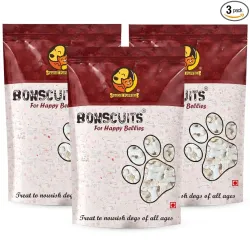 Foodie Puppies Dog Biscuits - (3Kg) Egg Flavor Bone-Shape Oven Baked Treats with Crunchy Texture | Healthy, Nutritious Pet Snacks for Training, Dental Care & Daily Use | All Dog Breeds & Siz...